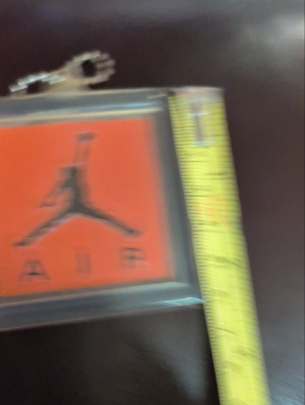 Jordan Nike Orange Jumpman AIR Square Pendant - Picture 7 of 7